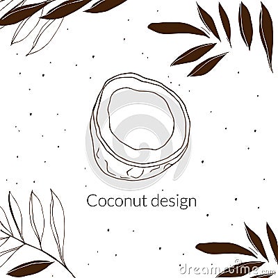 Coconut design Stock Photo